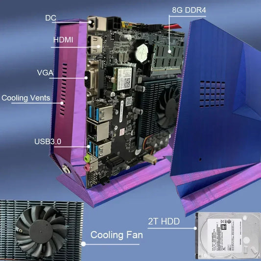 I5-6600 Retro Game Box G3 with over 99,999 games and a 2TB game system, featuring Windows 11 and Batocera. Compatible with PS2,