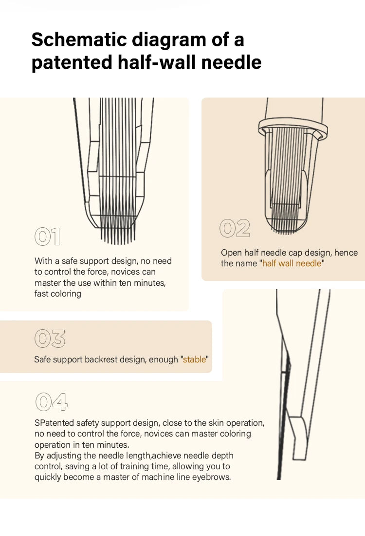 FAMISOO Tattoo Machnie Permanent Makeup Machines Makeup Tattoo Pen for Eyeliner Lip Eyebrow Permanent Makeup Tattoo Supplies