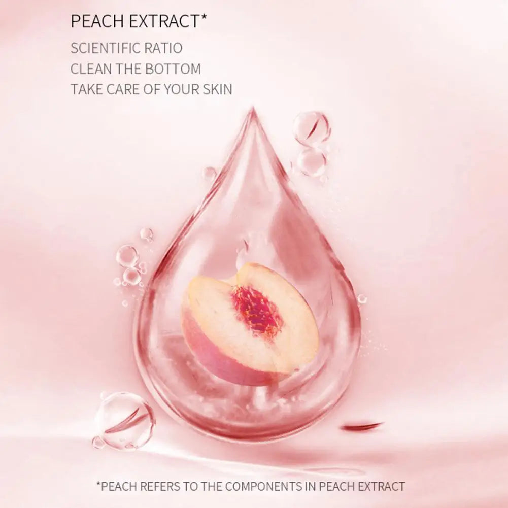 100g Peach Deep Cleansing Bubble Clay Facial Mask Remove Blackheads Oil Control Moisturizing Face Smooth Korean Skin Mud Masks