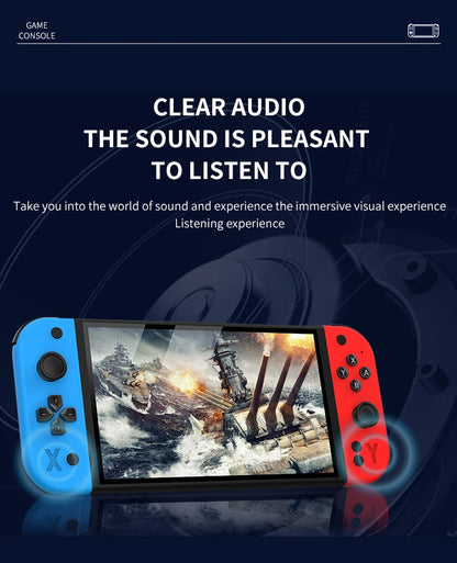 G90 7 inch 64GB 4000mAh high definition arcade handheld game console for PSP/PS1 nostalgic retro TV game controller