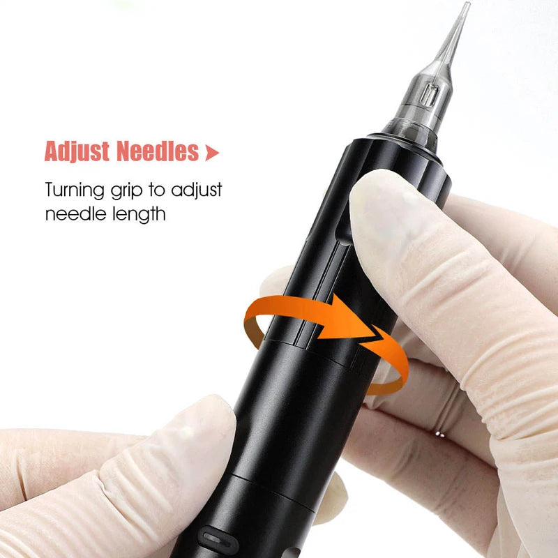 MAMBA New upgrade K6003 Wired Wireless Tattoo Machine 3.5mm stroke Tattoo Pen With 2 Battery Packs For Eyebrow Permanent Makeup