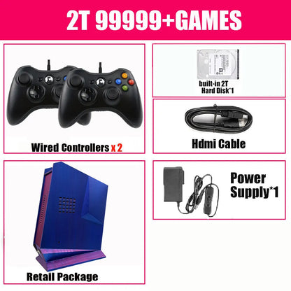 I5-6600 Retro Game Box G3 with over 99,999 games and a 2TB game system, featuring Windows 11 and Batocera. Compatible with PS2,