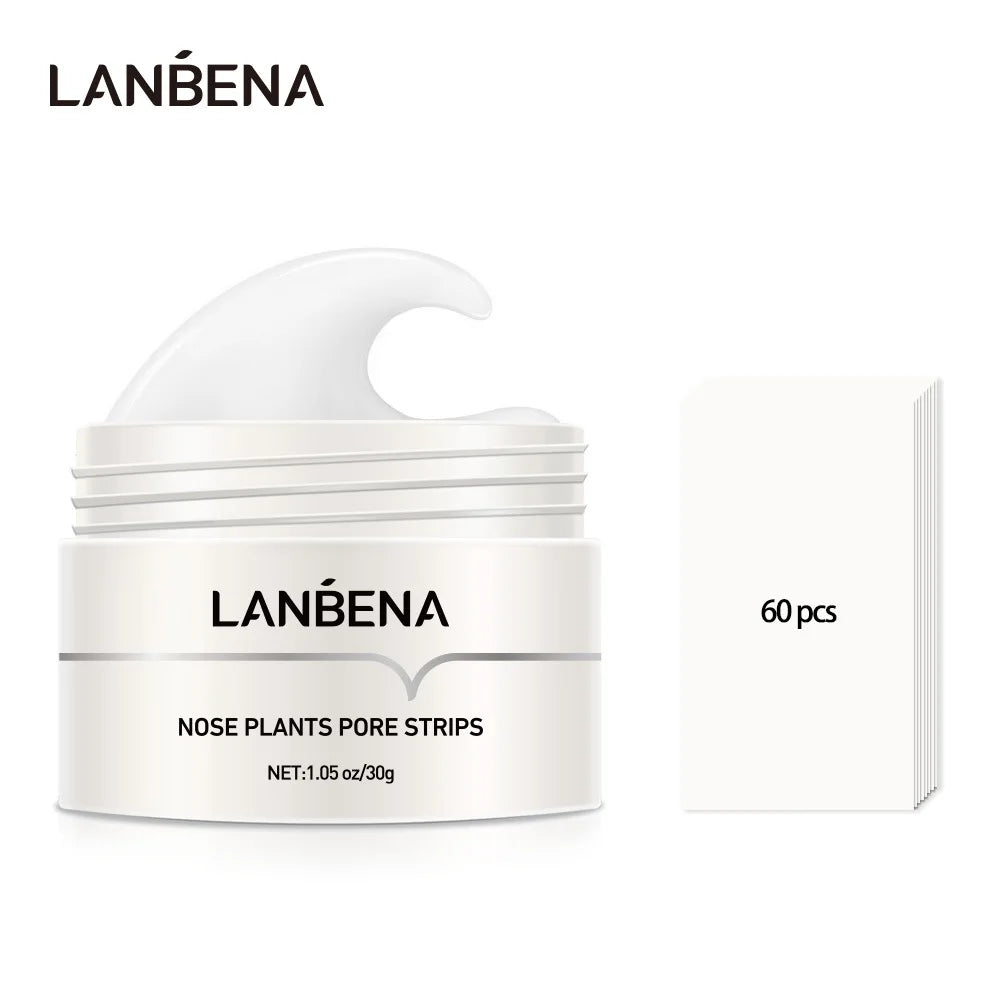 LANBENA Blackhead Remover Nose Mask Cleaner Pores Peeling Deep Cleansing Blackhead Peel Off Mud Mask Treatments Skin Care