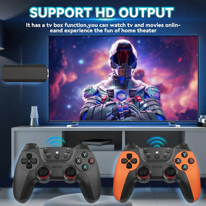 50000games X2 Pro 4KHD Game Stick 44/45 Emulators Retro Game Console Rechargeable Wireless Controller Home TV 2Players Kids Gift