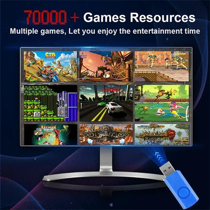 8G Ram 2T Rom New Upgrade Retro Gaming Device 70000+ Games for Wii 260 PS2 DC PSP GAMECUBE 2T Loaded X8 Pro Console Windows 11
