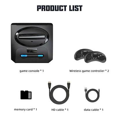 2025 Wireless Video Game Console For Sega Mega Drive Game Stick HD TV Game 2 Players Controller For Dendy Nes Christmas Gift