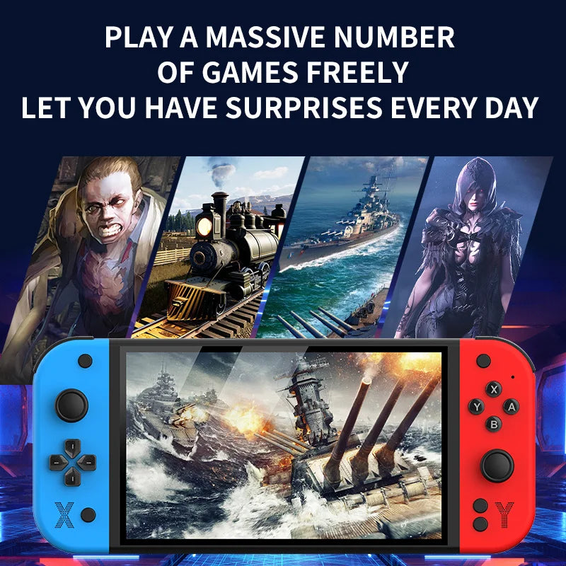 G90 7 inch 64GB 4000mAh high definition arcade handheld game console for PSP/PS1 nostalgic retro TV game controller