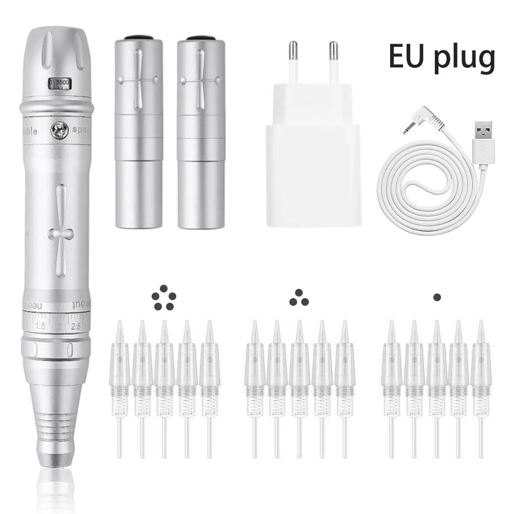 New Wireless PMU Machine Permanent Makeup Kits, Tattoo Pen For lip/Eyeliner / Eyebrows Microshading Microblading Tattoo Kits