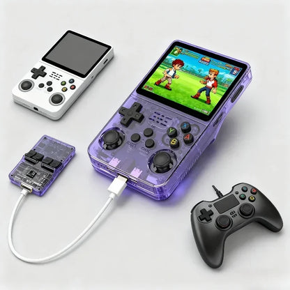 128GB/64GB R36S Retro Handheld Video Game Console Linux System 3.5 Inch IPS Screen Portable Pocket Video Player Games Boy Gift