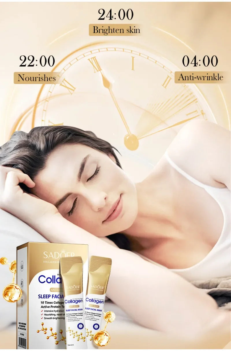 30/20 pcs SADOER Collagen Sleeping Facial Masks