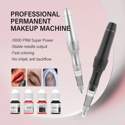 FAMISOO Tattoo Machnie Permanent Makeup Machines Makeup Tattoo Pen for Eyeliner Lip Eyebrow Permanent Makeup Tattoo Supplies