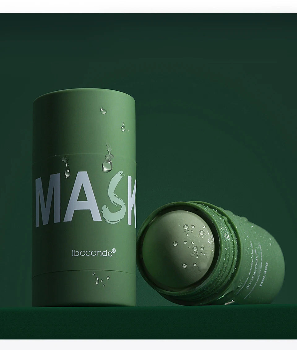 40g Face Clean Mask Rose/Green Tea Extract Cleansing Stick Deep Moisturizing Shrink Pores Blackhead Film Smear Oil Control Mask