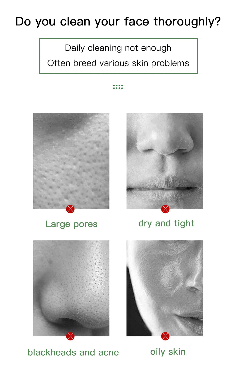 40g Face Clean Mask Rose/Green Tea Extract Cleansing Stick Deep Moisturizing Shrink Pores Blackhead Film Smear Oil Control Mask