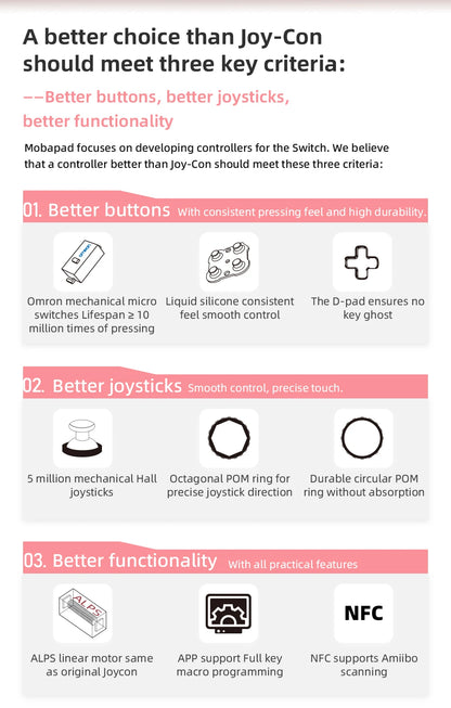 Mobapad M6s For Nintendo Switch Controller Pro