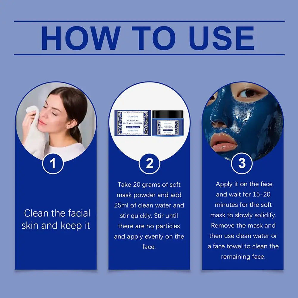 Cleansing Brightening Mask Powder Gentle Cleansing Moisturizing Smooth Skin Daily Care Mask Powder Firm,Reduces Wrinkles & Fine