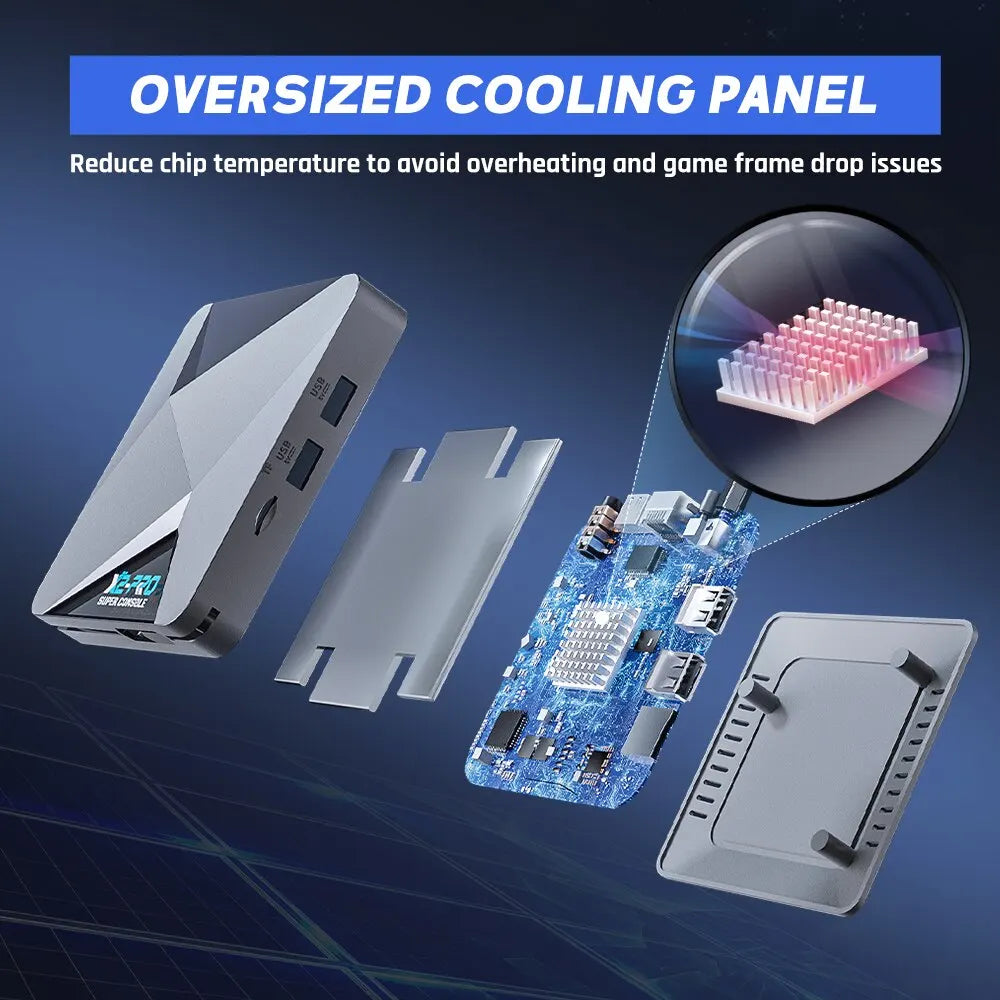 KINHANK Super Console X2 Pro Retro Video Game Console with 80000 Video Games for PS1/DC/MAME/SS with Gamepad Kid Gift Game Box