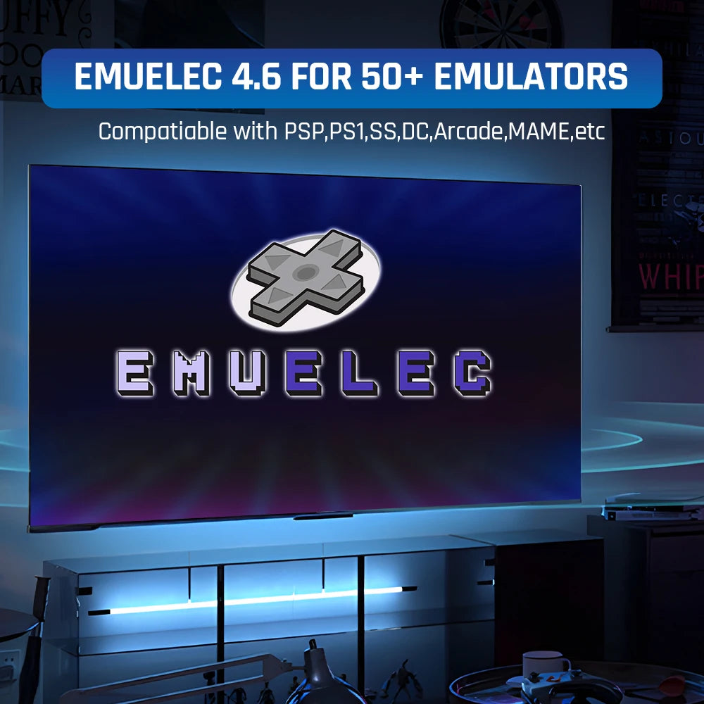 KINHANK Super Console X2 Pro Retro Video Game Console with 80000 Video Games for PS1/DC/MAME/SS with Gamepad Kid Gift Game Box