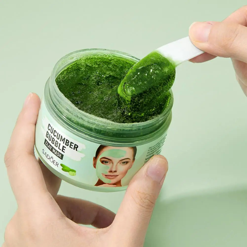 100g Peach Deep Cleansing Bubble Clay Facial Mask Remove Blackheads Oil Control Moisturizing Face Smooth Korean Skin Mud Masks