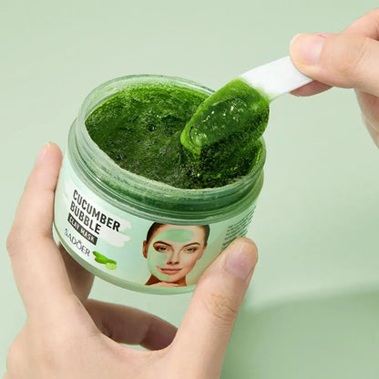 100g Peach Deep Cleansing Bubble Clay Facial Mask Remove Blackheads Oil Control Moisturizing Face Smooth Korean Skin Mud Masks