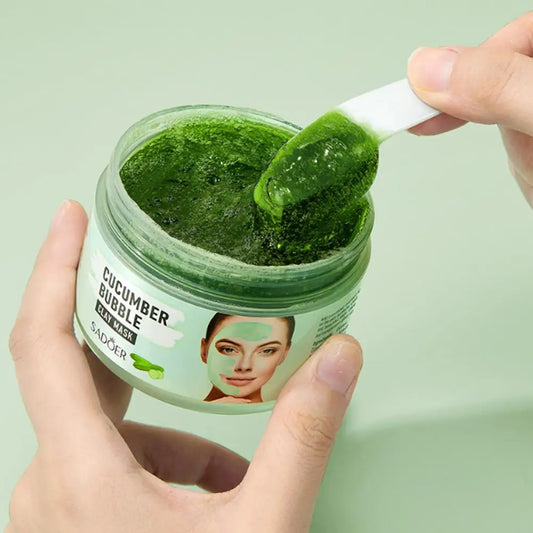 100g Peach Deep Cleansing Bubble Clay Facial Mask Remove Blackheads Oil Control Moisturizing Face Smooth Korean Skin Mud Masks