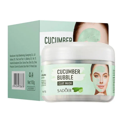 100g Peach Deep Cleansing Bubble Clay Facial Mask Remove Blackheads Oil Control Moisturizing Face Smooth Korean Skin Mud Masks