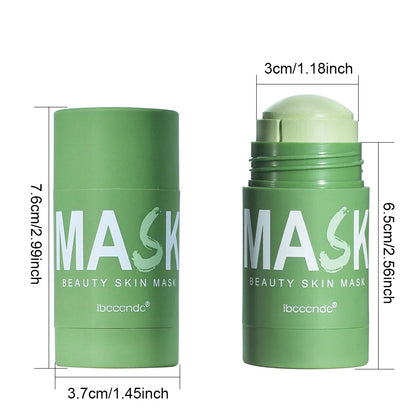 40g Face Clean Mask Rose/Green Tea Extract Cleansing Stick Deep Moisturizing Shrink Pores Blackhead Film Smear Oil Control Mask
