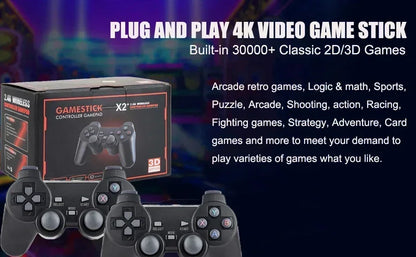 Handheld Game Console X2 Plus 256G 4K Ultra HD Screen 50000 Plus Retro Games Wireless HDMI TV Out 50 Plus Emulators
