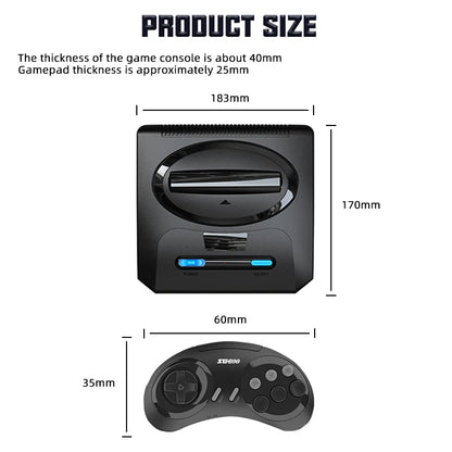2025 Wireless Video Game Console For Sega Mega Drive Game Stick HD TV Game 2 Players Controller For Dendy Nes Christmas Gift