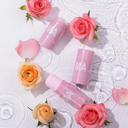 40g Face Clean Mask Rose/Green Tea Extract Cleansing Stick Deep Moisturizing Shrink Pores Blackhead Film Smear Oil Control Mask