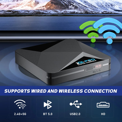 KINHANK Super Console X2 Pro Retro Video Game Console with 80000 Video Games for PS1/DC/MAME/SS with Gamepad Kid Gift Game Box