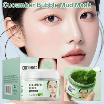 100g Peach Deep Cleansing Bubble Clay Facial Mask Remove Blackheads Oil Control Moisturizing Face Smooth Korean Skin Mud Masks